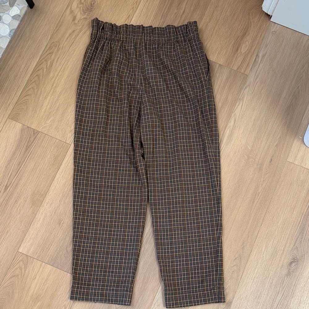 Madewell Brown and Gray Plaid pants - Picture 11 of 11